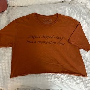 UO Taylor Swift cropped tshirt